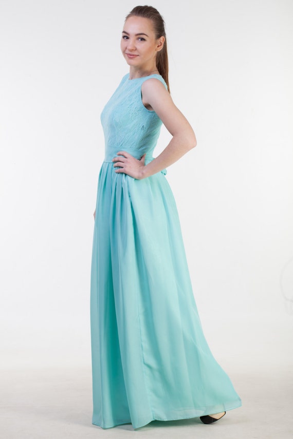 Pastel green bridesmaid dress Fully lined top bridesmaid dress