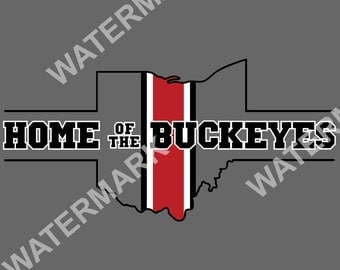 Home of the Buckeyes - The Ohio State University - Ohio State - SVG Image Instant Download