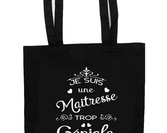 Tote Bag too great teacher - teacher gift - bag - great teacher - teacher thank you teacher