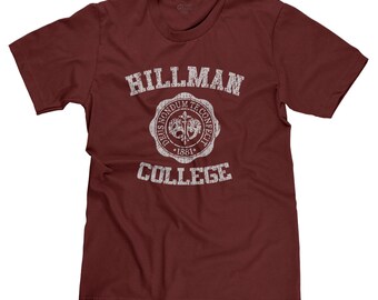 Hillman College A Different World 80s Funny Student Alumni Parody T-shirt Tee