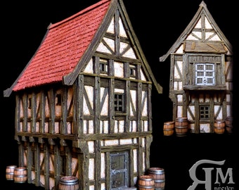 Medieval house 7 (ech 30mm, resin kit)