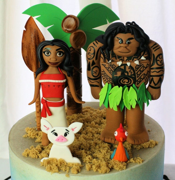 moana fondant figure