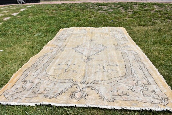 Free Shipping Orange and Gray Oushah Rug 5 5x8 7 Decorative