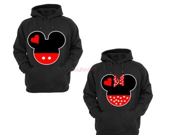 mickey and minnie hoodie