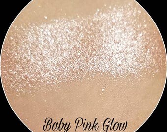 Super Shimmer Pink Highlighter/Eyeshadow *BABY PINK GLOW* Color Shifting, All Day Wear, Silk Infused *Bonus samples included w/ purchases*