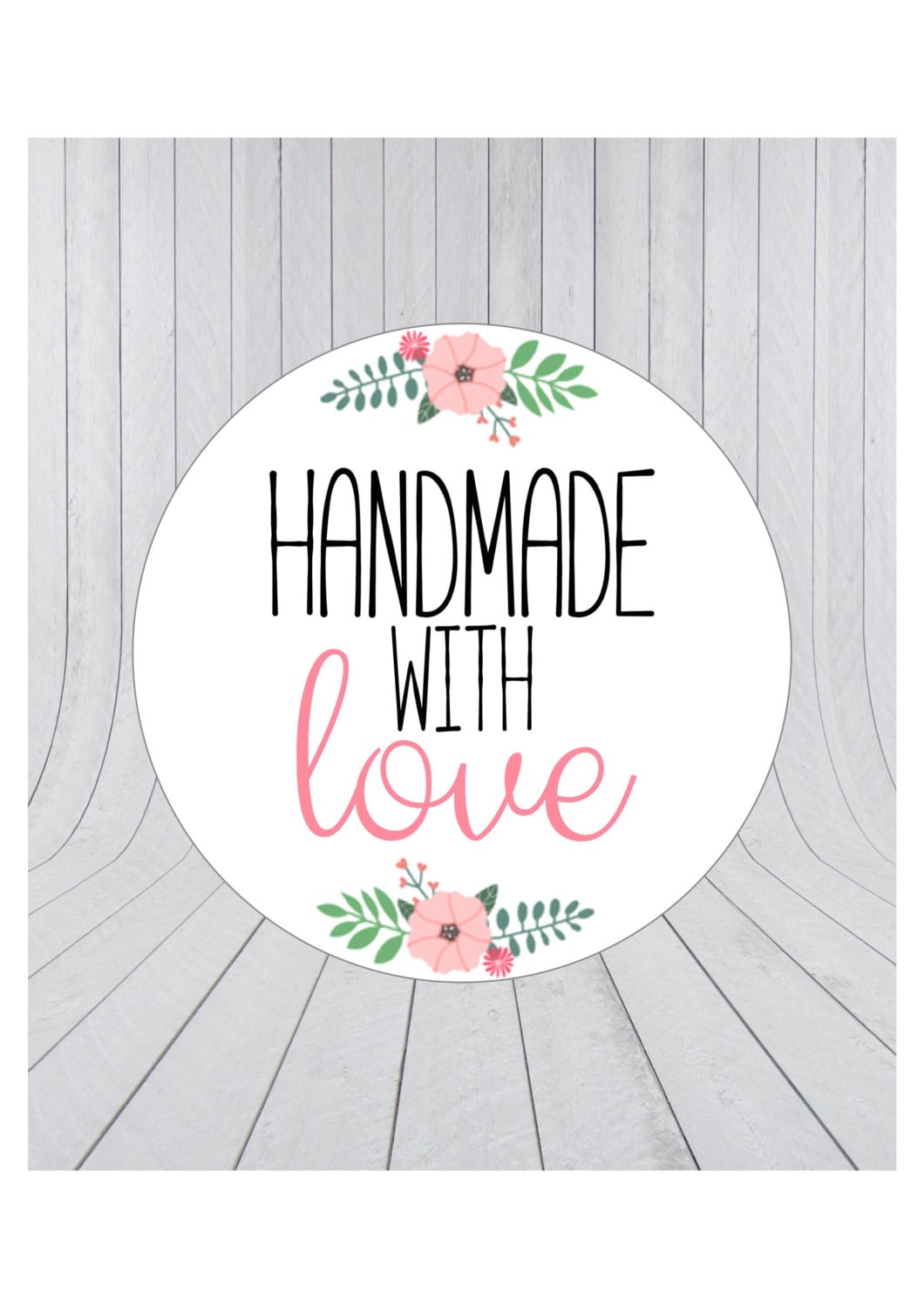 Handmade with love stickers handmade stickers handmade with
