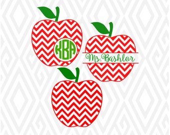 Download Chevron apple svg | Etsy