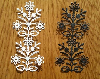 Die cut flower spray for scrapbook or card making projects. 8 in a set.