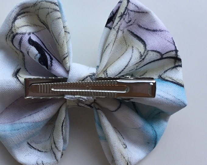 Frozen's Queen Elsa fabric hair bow or bow tie