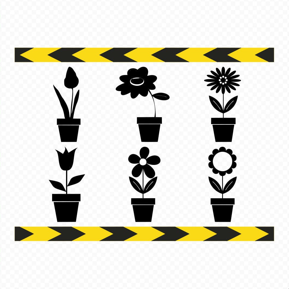 Free Free 231 Silhouette Flower Pot Svg SVG PNG EPS DXF File