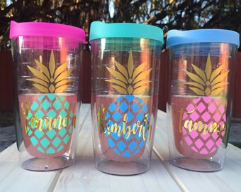 Personalized Bridesmaids Pineapple Tumbler| Bridesmaid Gift | Mothers Day Gift