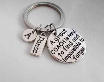 Dance Teacher keychain, A great coach is hard to find and impossible to forget, Dance Coach keychain, Gifts for Dance Teacher, Dancer gifts