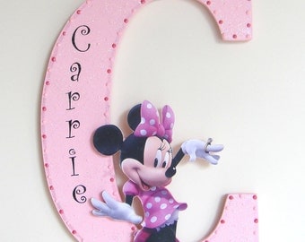 minnie mouse letters etsy