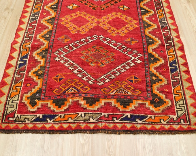 270 cm x 139 cm/ 8,85 x 4,56 ft / Free Shipping * VINTAGE OUSHAK RUG & Carpet - Turkish Carpet - Turkish Vintage Rug - Turkish Oushak Kilim