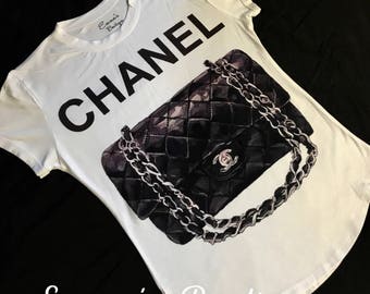 Black Chanel Women's FASHION Tshirt