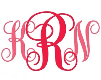 monogram fonts for cricut – Etsy