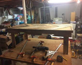 Handmade reclaimed wood coffee table