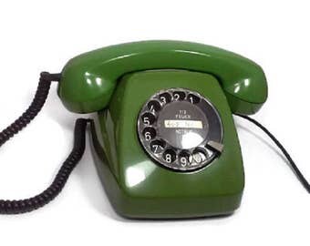 Working Vintage Rotary Phone, 1970s, Vintage telephone, Working rotary phone, Desk phone, Dial telephone, Old Telephone, Vintage phone