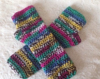 Crochet Fingerless Gloves