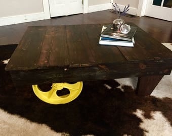 cart coffee table | etsy cart coffee table | etsy