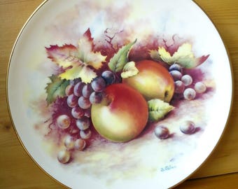 Apple & Grape design Kirsty Jayne China side plate