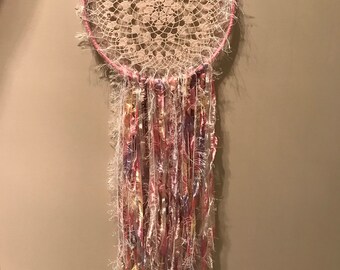 Plush Pink Dreamcatcher