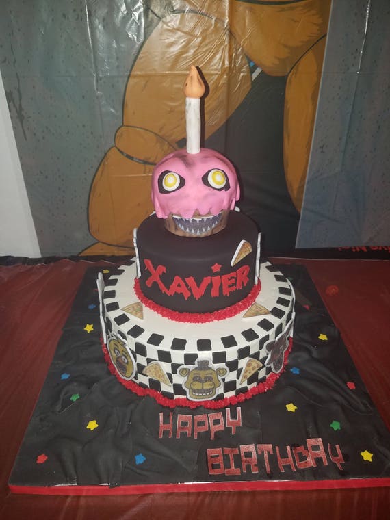 Items similar to Five Nights at Freddy's cake on Etsy