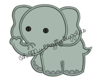 Elephant Applique Design