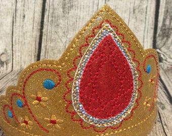 Princess Elena of Avalor Inspired Tiara Crown, Elena Inspired Wand, Elena of Avalor Inspired Wand for Children Adults