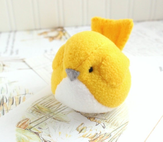 yellow bird stuffed animal