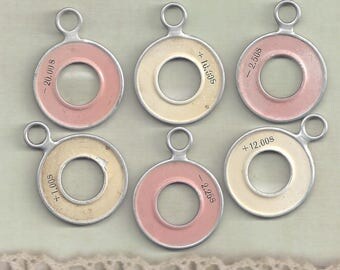 6 Optical / Trial Lenses SMALL size.. DIY Necklace very different