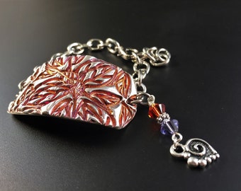 Fine Silver Irridensent Bracelet
