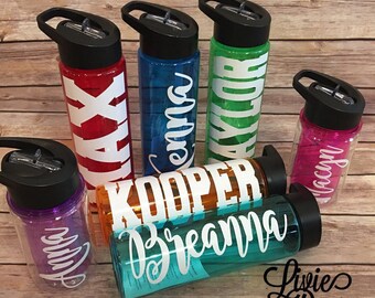 Personalized Water Bottles Sports Bottle Name Water Bottle Monogrammed Water Bottle Summer Water Drink Name Personalized Drink Cup