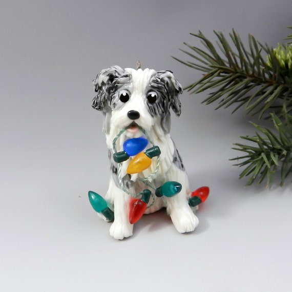 australian shepherd dog figurines