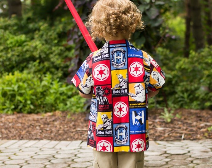 Star Wars Birthday Party - Boys Shirt - Toddler Clothes - Gift - Starwars - Glow in the Dark - Handmade in sizes sz 3T to 16 years