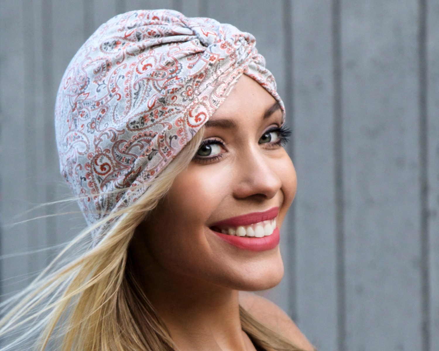 Turban Hat Paisley Accessory Boho Chic Hair Scarf Hippie Chic