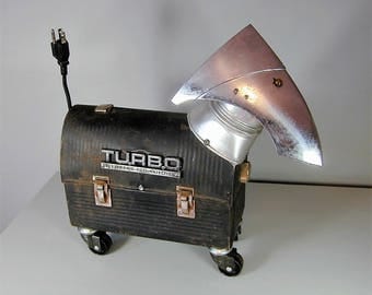 TURBO Found Object Robot Dog Sculpture Assemblage Recycled Metal