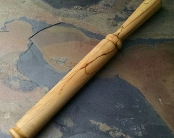 Yarn Ball Winder - Wood Nostepinne - Wooden Nostepinne - Hand Turned Spalted Maple Wood Wooden Nostepinne - Eco-friendly