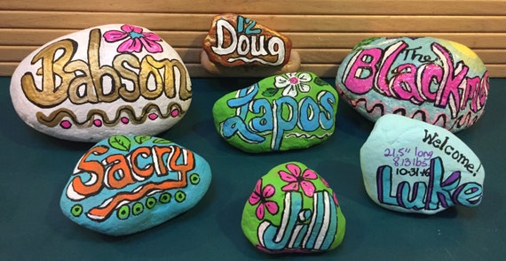 Large Name Painted Rock