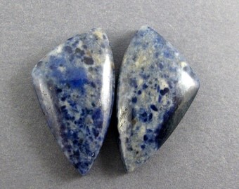 Dumortierite Designer Cabochon Matched Pair (Namibia) SALE 33% OFF