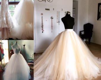 Wedding skirt, wedding separates, wedding dress, tulle skirt, bridal skirt, alternative wedding dress, white skirt, tulle wedding skirt