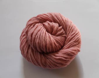 Pink Merino Wool Worsted Weight Recycled Yarn