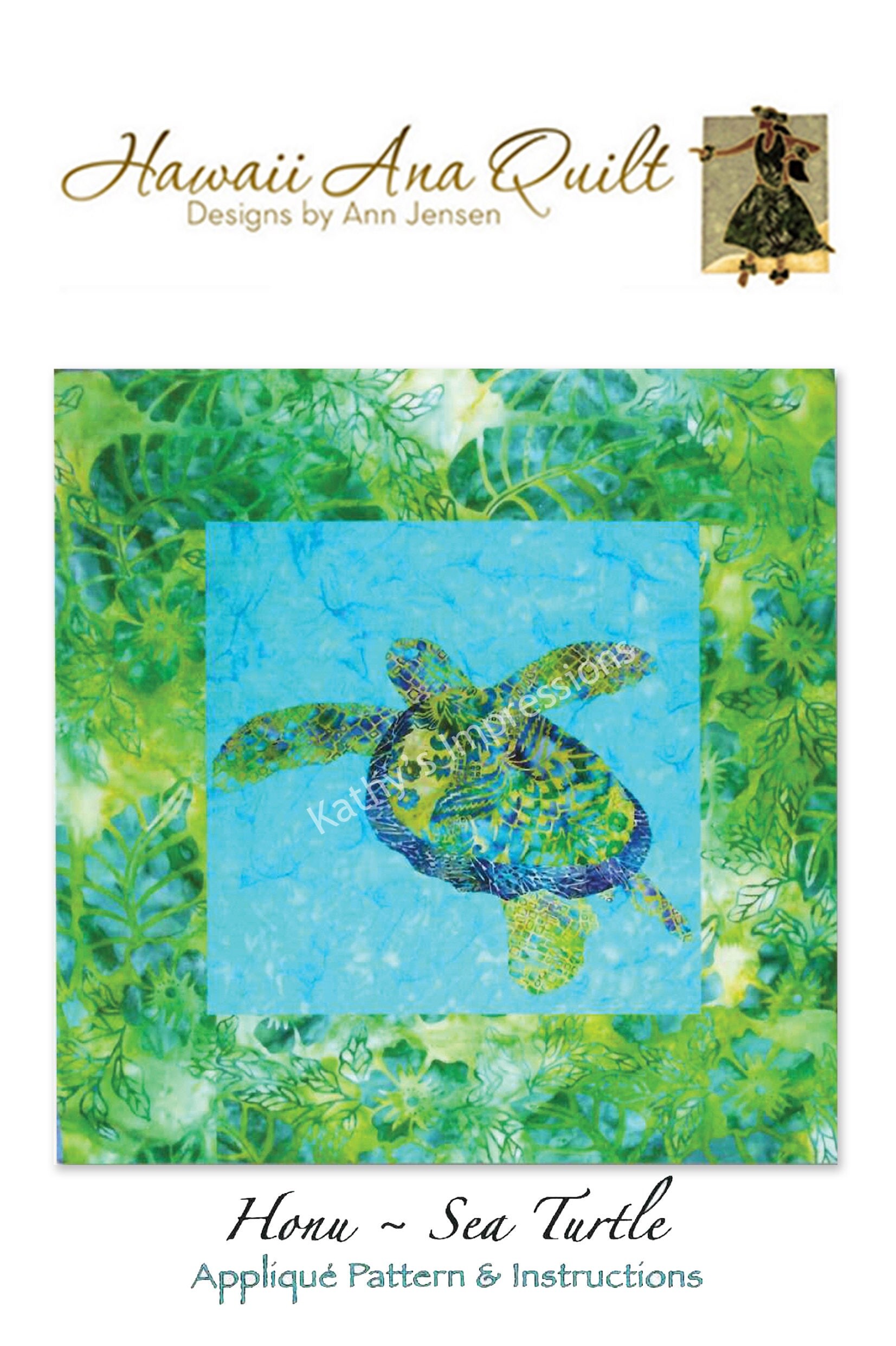 Choice of 4 HAWAII ANA QUILT Batik Tropical Art Applique