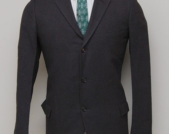 1960s men's brown wool blazer/ 60s men's brown wool blazer/ Lantor's Campau