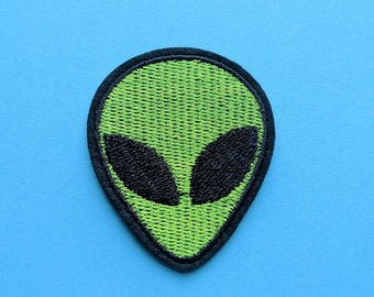 Alien iron on patch - I want to leave - UFO patch - extraterrestrial patch - xfiles - xfiles patch - xfiles pin - alien patch