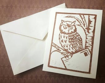 Owl Post Greeting Card - Card w/ envrlope, Blank inside - 1/5/10 packs - Harry Potter