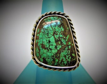 Turquoise Sterling Ring silver ring southwest