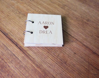 Instax Mini Album. Wood Anniversary. 5th Wedding Anniversary. Wood Photo Album. Instax Wedding