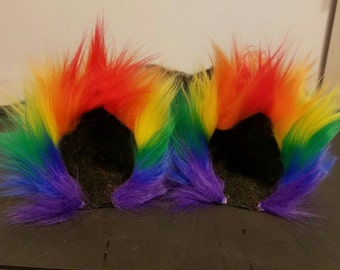 Rainbow Ears and/or Tail Kawaii Pride