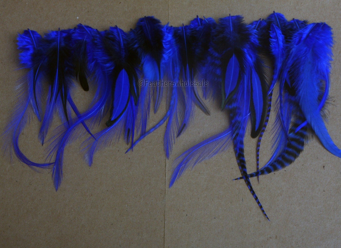 Bright Blue Craft Feathers Wholesale Bulk Blue Feathers for
